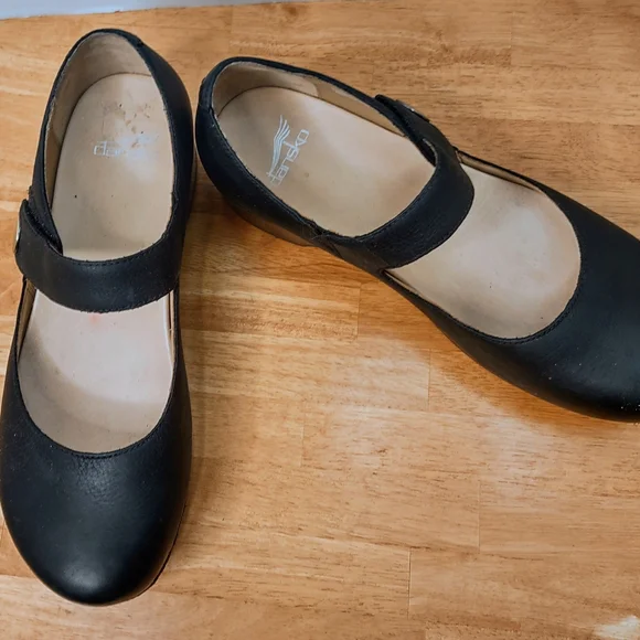 Dansko Black Mary Jane Flats - Picture 6 of 7